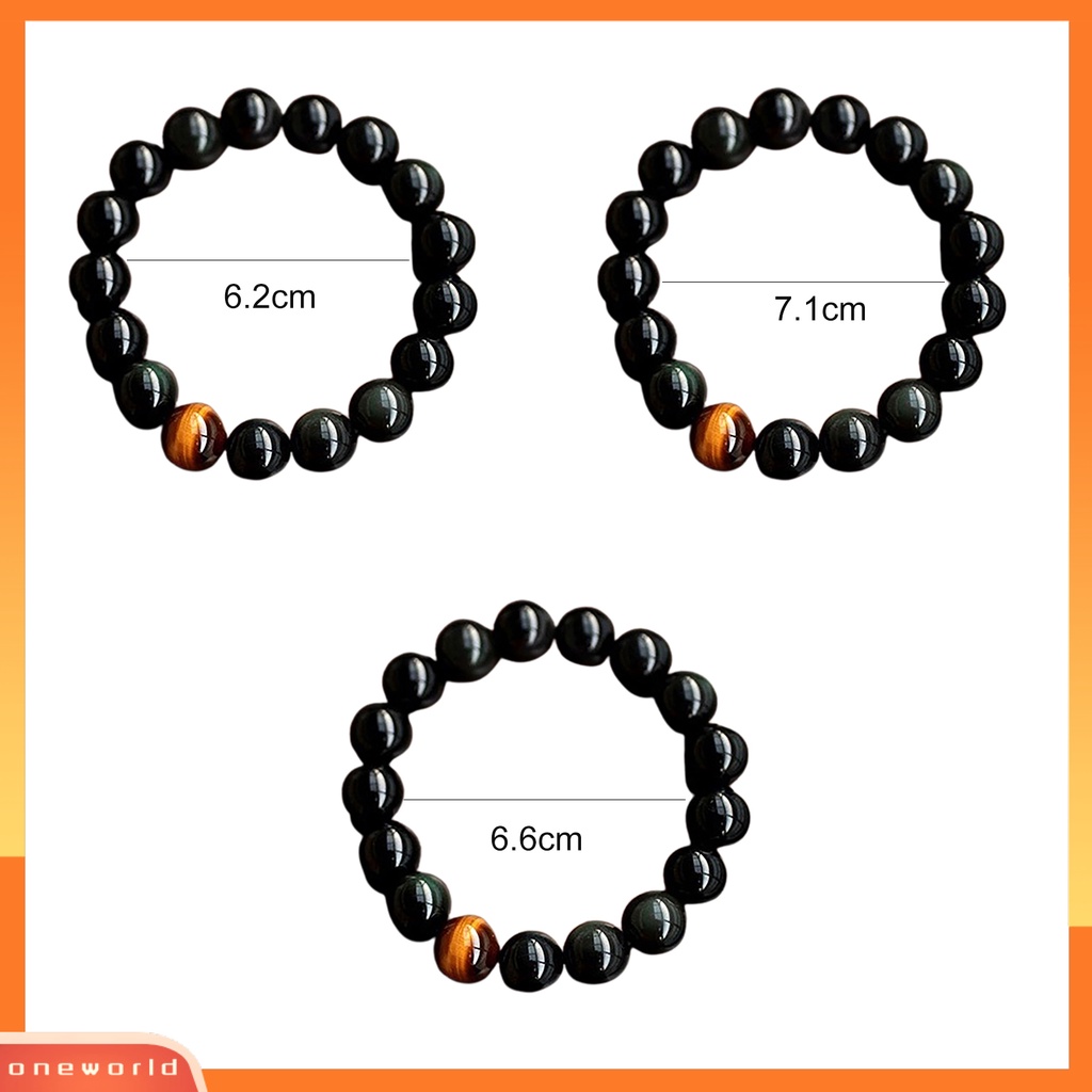 [WOD] Gelang Bangle Manik-Manik Batu Akik Tiger Eye Vintage Alami Untuk Hadiah Perjamuan Pesta