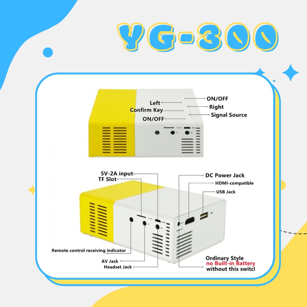 Mini Projector LED YG300 Proyektor Mini Theater