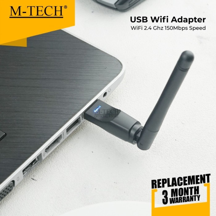 M-Tech Wireless USB Adapter WIFI + Antena 150Mbps