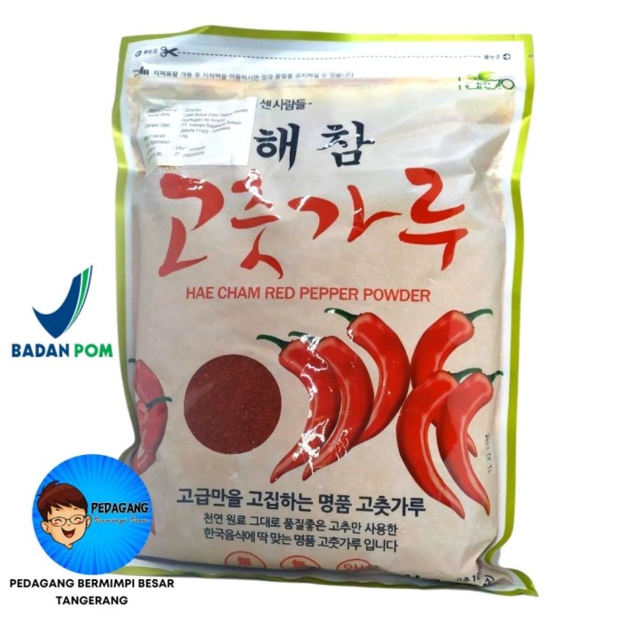 

Hae Cham Gochugaru 1Kg / Bubuk Cabai Korea / Cabe Gochukaru Import - Kasar