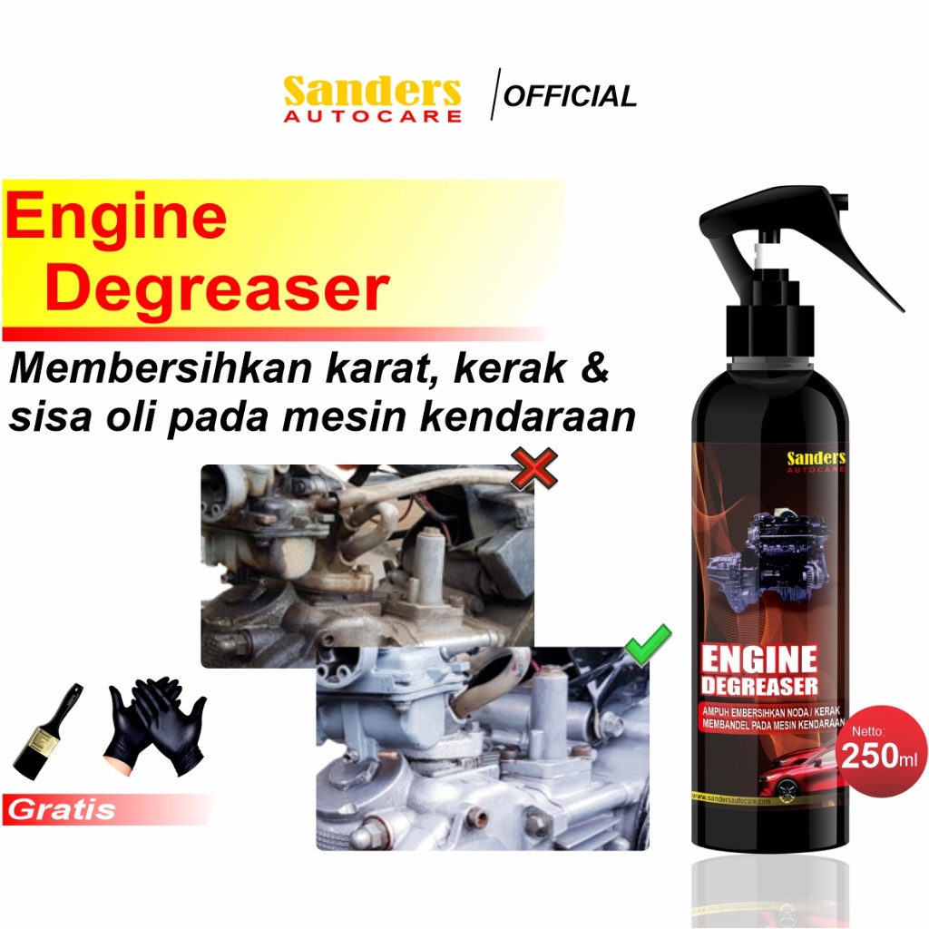 Sanders Penghilang Pembersih Kerak Karat Blok Mesin Motor Mobil Besi Engine Degreser Rust Blast Remo