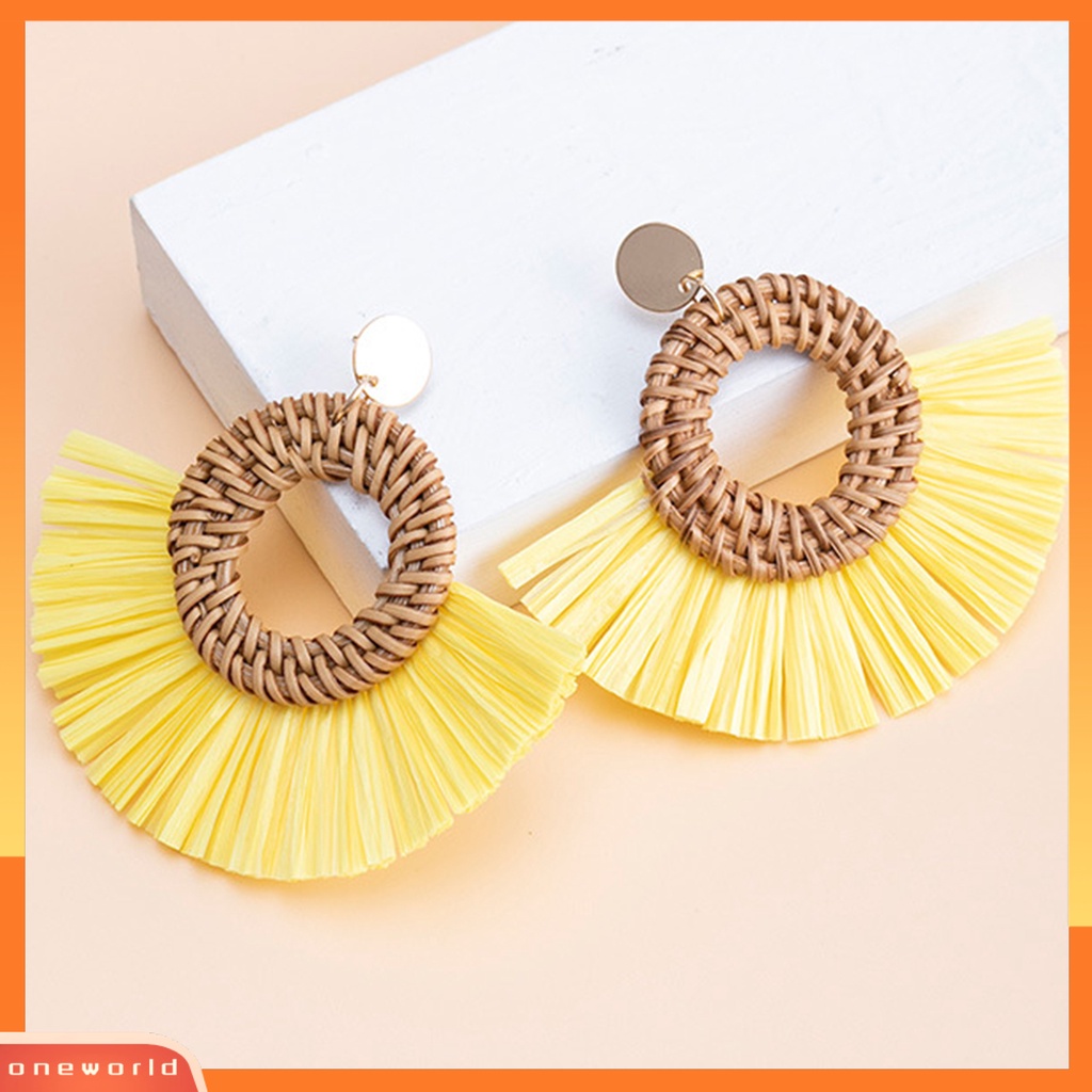 [WOD] Anting Gaya Etnik Menawan Liontin Wanita Elegan Rumbai Giwang Anting Untuk Liburan