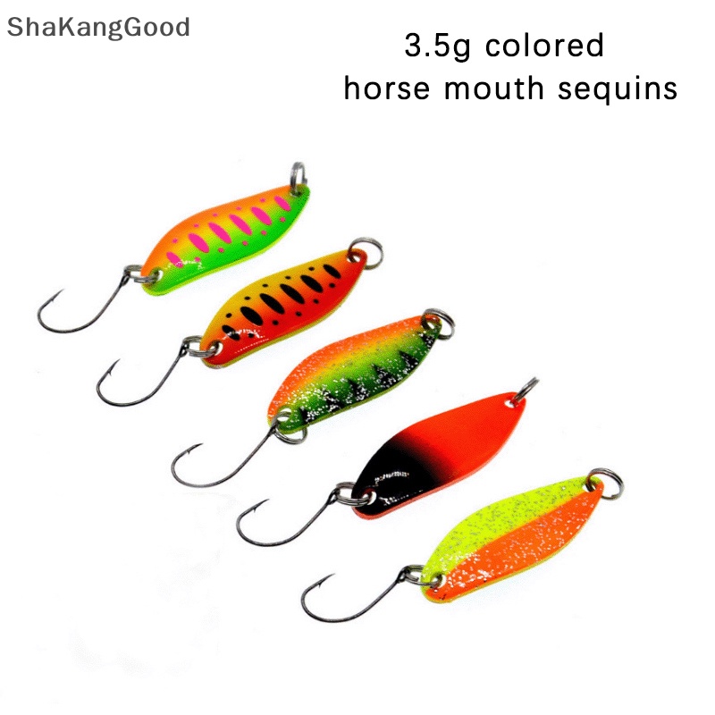 Skid 10Pcs Panjang casg Troli Memancing Umpan 24g 11 cm metal Jig Sendok Spinner Memancing Flasher SKK