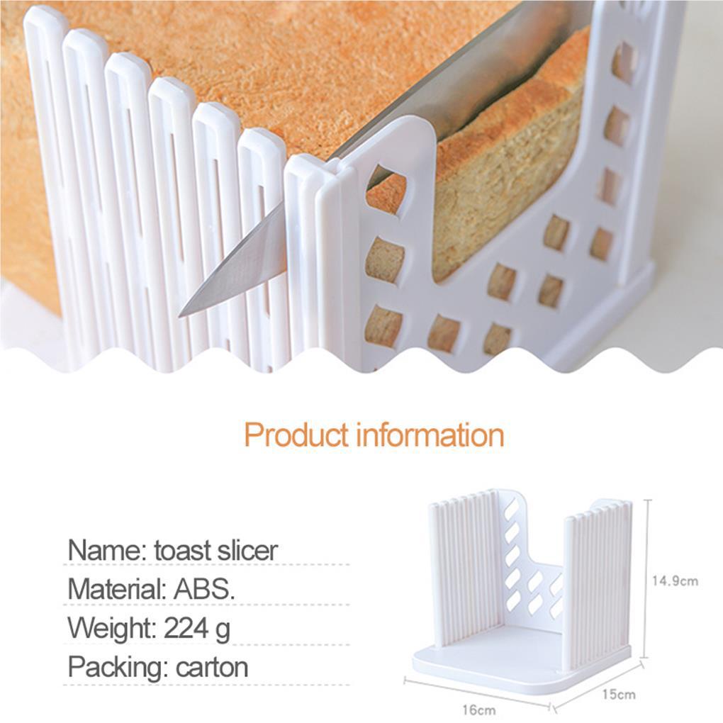 Roti Tawar Toast Slicer Pastry Slicing Mold Lipat Adjustable Tebal Divider Alat Rajang Home Cake Shop Wedding