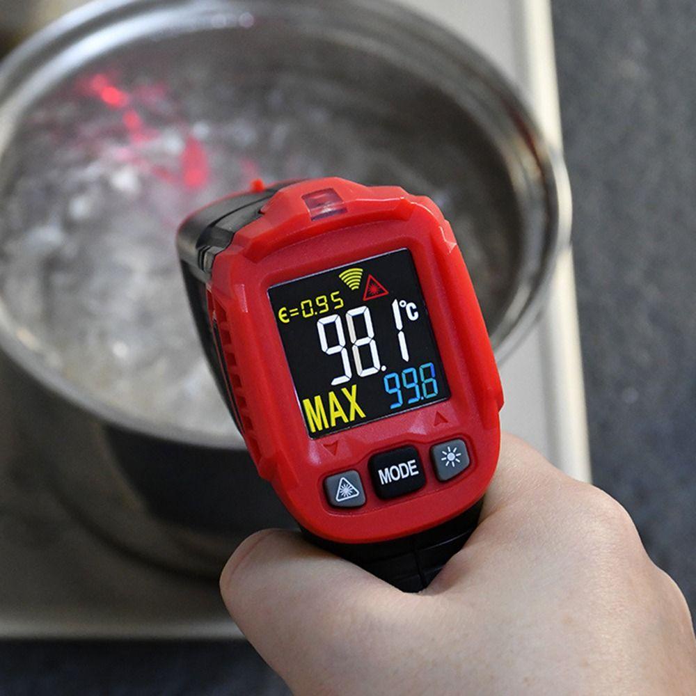 TOP Termometer Infrared Digital Industrial Kulkas Pizza Oven Handheld Non Kontak Bukan Untuk Manusia -58°F~1022°F (-50℃~550℃)