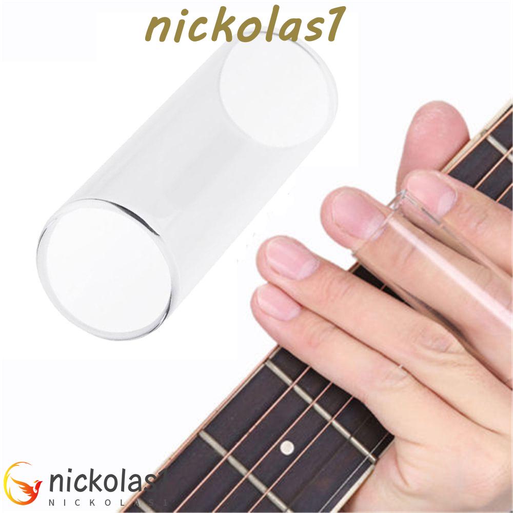 Nickolas1 Finger Sliders Portable Aksesoris Gitar Kaca Musik Panjang 60mm String Slide