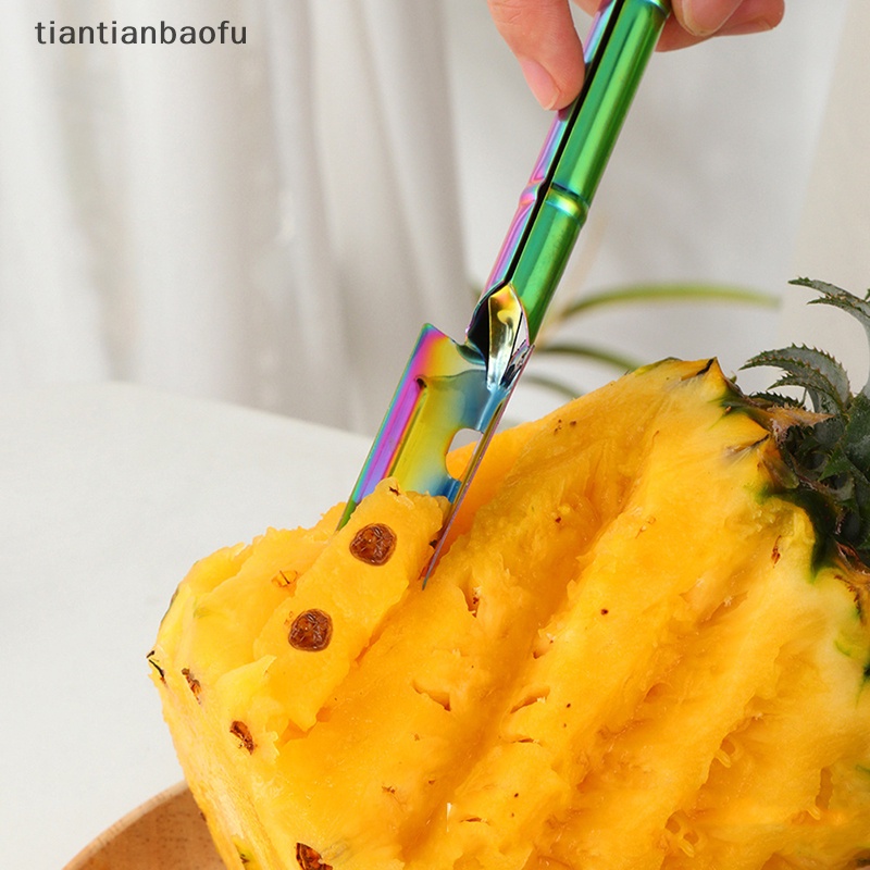 [tiantianbaofu] Stainless Steel Pineapple Fruit Tools Alat Pemotong Pengupas Mata Nanas Butik