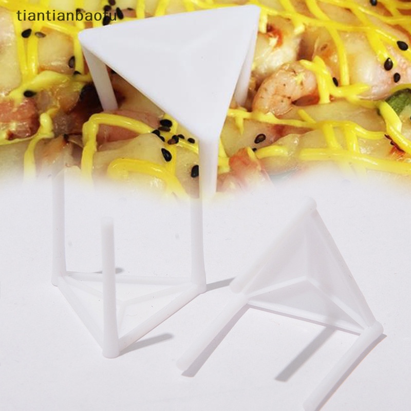 [tiantianbaofu] 100 Pcs Pizza Saver Stand Putih Plastik Tripod Stack Memperbaiki Rak Baking Alat Butik