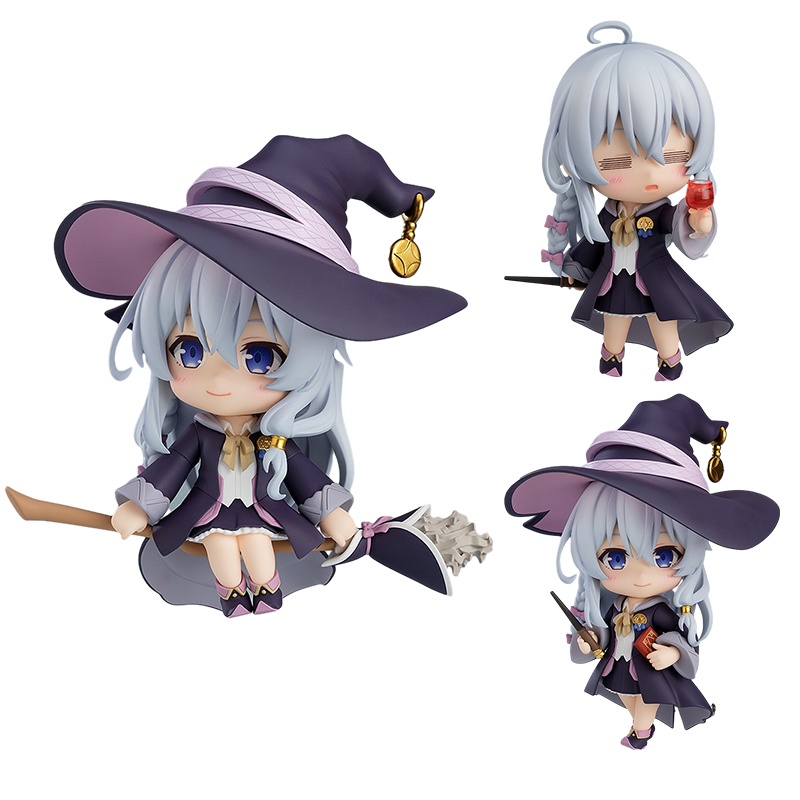 Magic Girls Elaina Nendoroid Figure Anime Wandering Witch The Journey of Elaina Action Figure Model Mainan Boneka