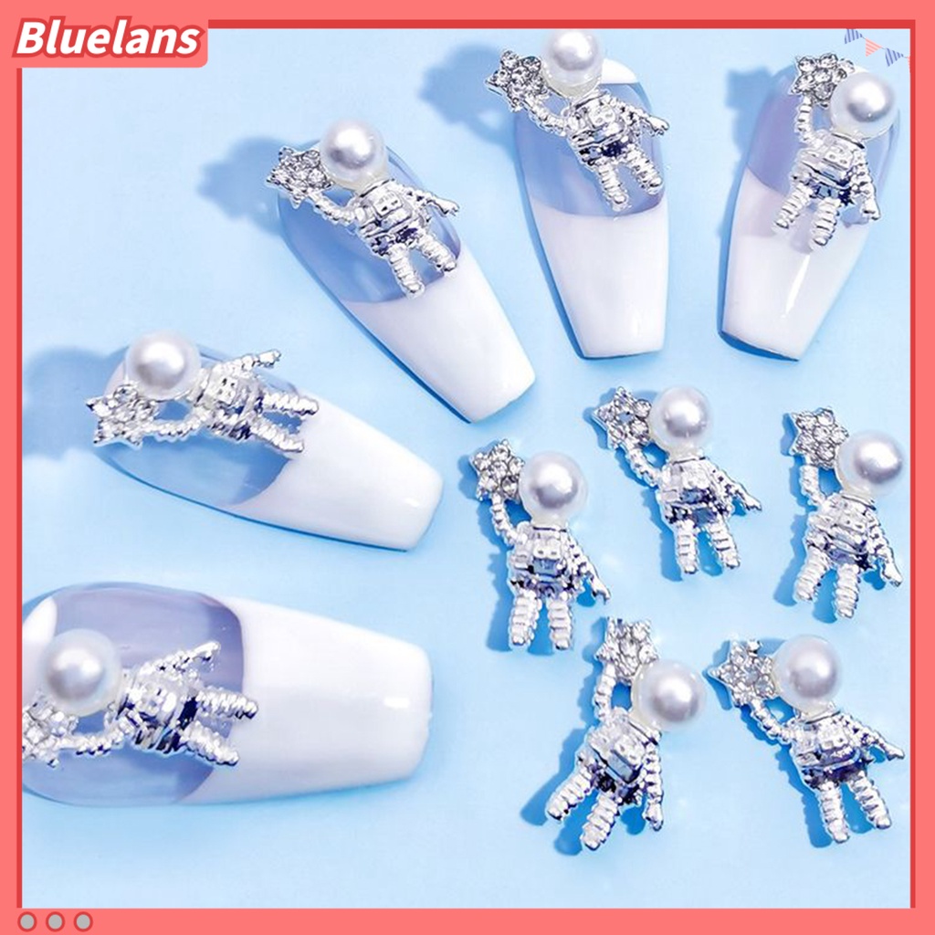 [BLM] 10pcs Dekorasi Kuku Indah DIY Ringan Beruang Alloy Nail Art Perhiasan Untuk Wanita