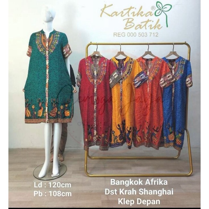 Daster Kerah Sanghai Bangkok Afrika