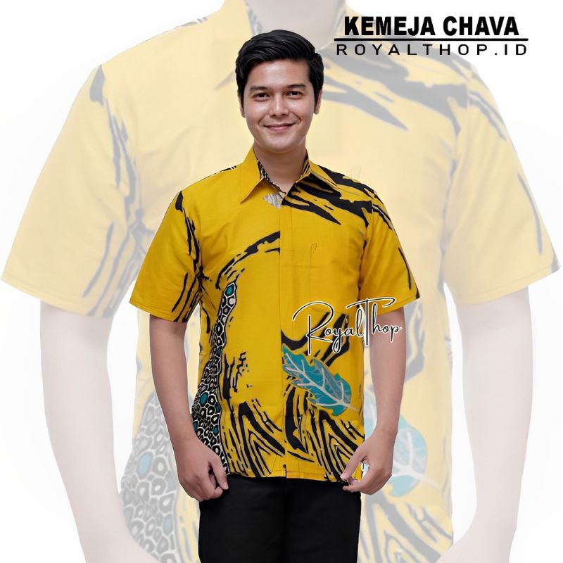 KEMEJA BATIK SPESIAL WARNA KUNING/YELLOW SERIES New Arrival Distro Batik Pria Bordir Sogan Batikaf bn