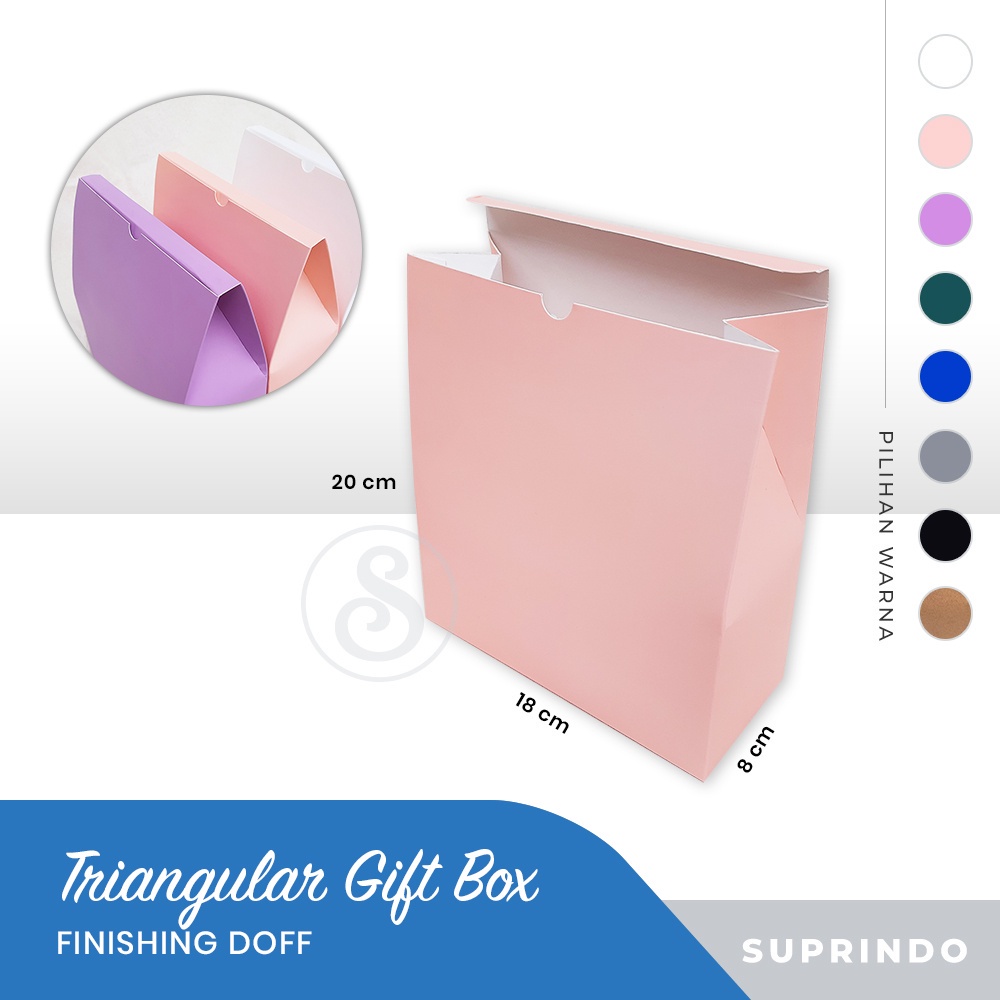 

Box vintage Triangular box Doff 18 x 8 x tinggi 20 cm