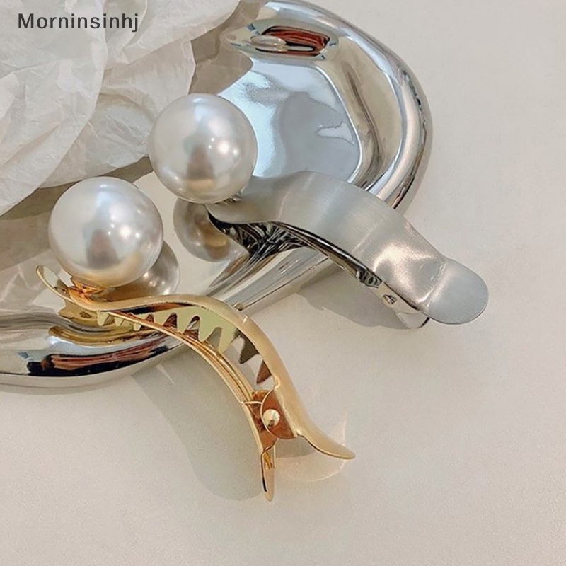 Mornin Fashion Metal Pearl Hair Clip Aksesoris Jepit Rambut id