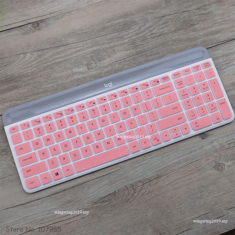 Skin Pelindung Penutup keyboard Wireless Silikon Tahan Debu Dapat Dicuci Untuk Logitech MK470 K580