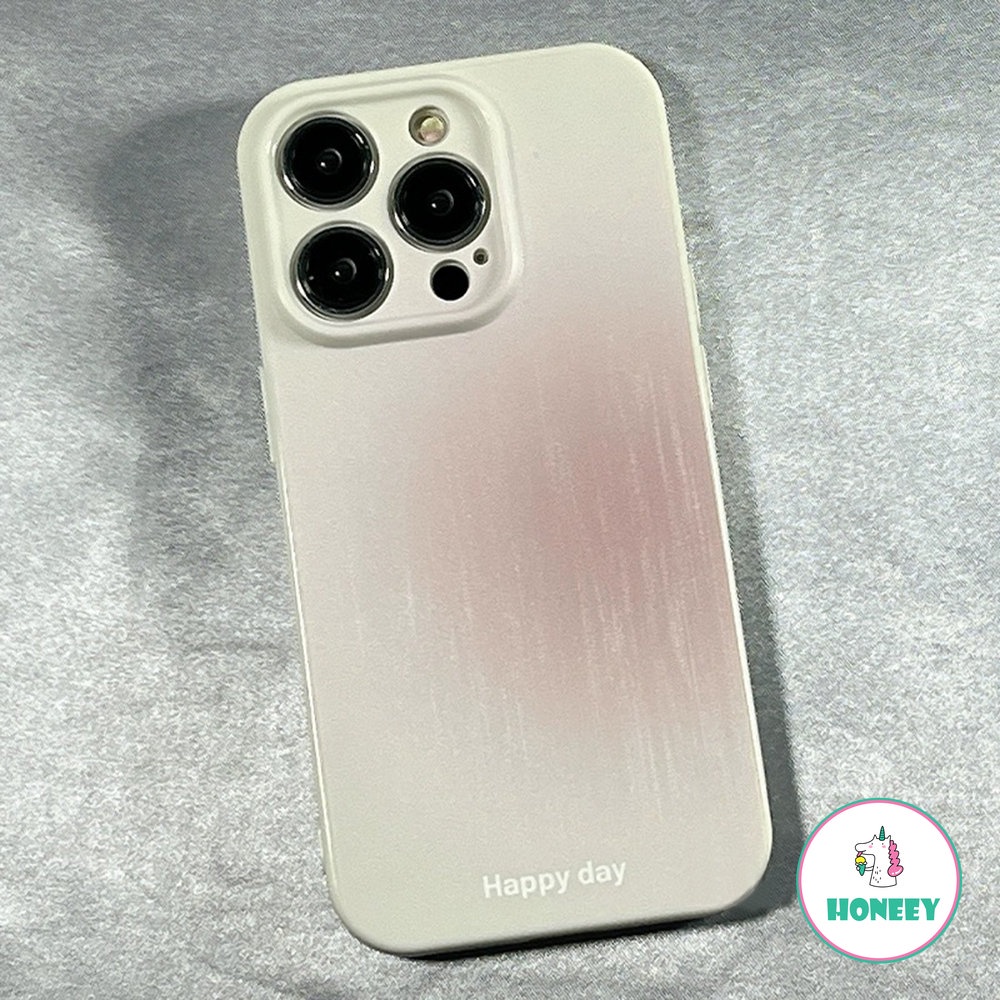 IPHONE Casing Ponsel Halo Gradiasi Lucu Untuk Iphone14 13 12 11 Pro Max14 Plus Silikon Lembut Shockproof Bumper Penutup Belakang