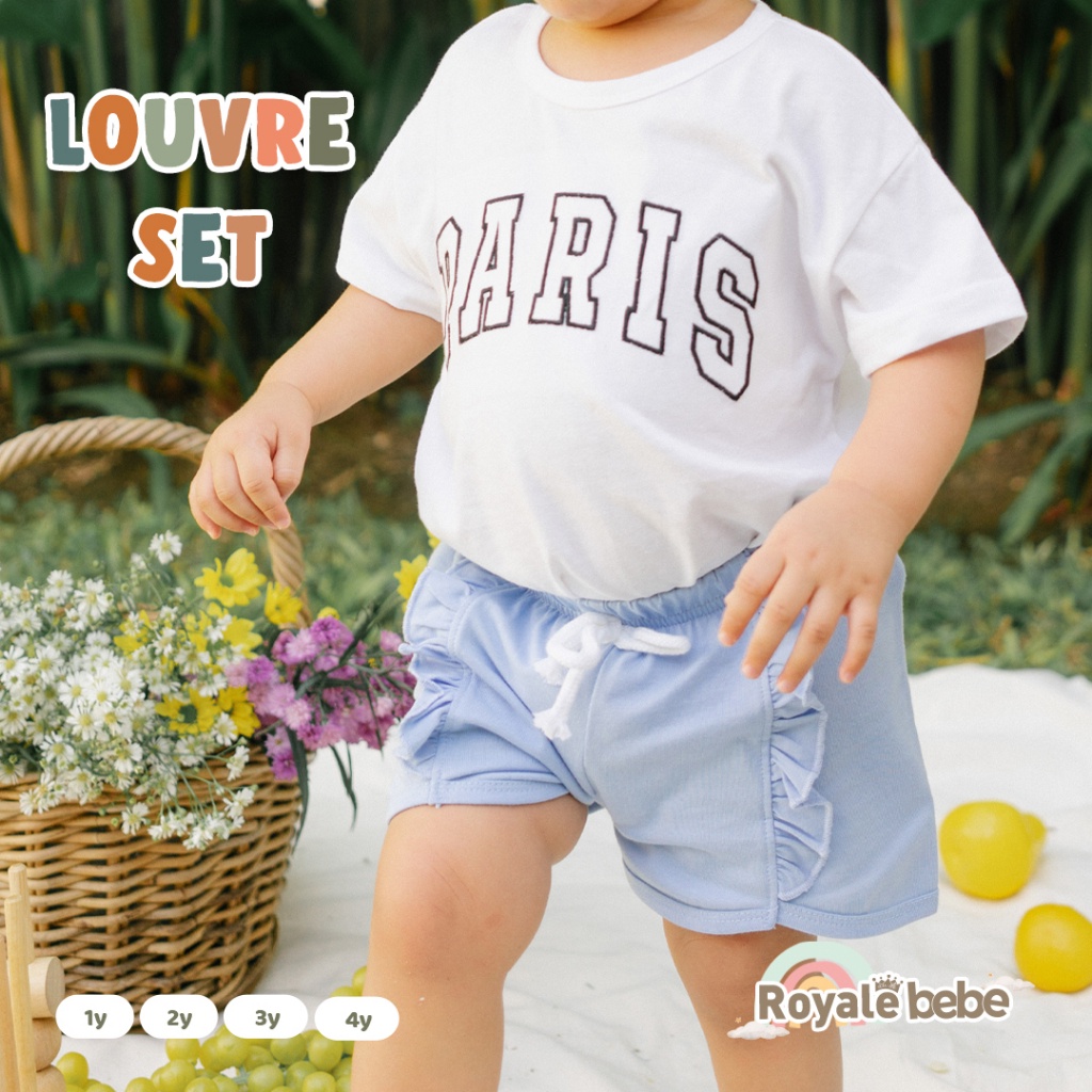 ROYALE BEBE LOUVRE SET / SETELAN BAJU ANAK