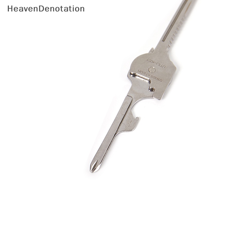[HeavenDenotation] 6in1 Multi Pocket Keytool Carabiner Gantungan Kunci Serbaguna Gadget Clip Gear HDV