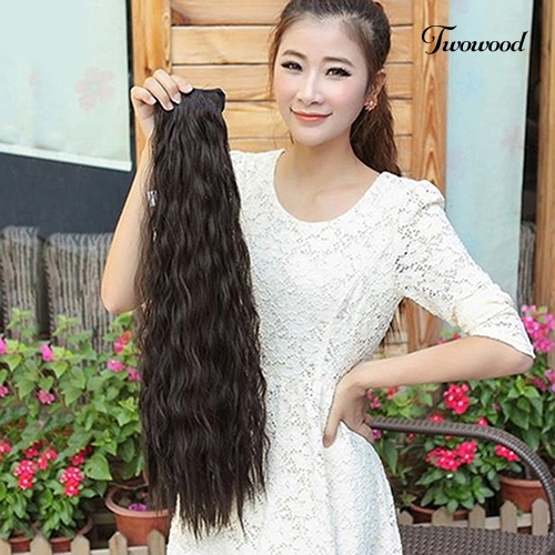 Twowood Wanita Gadis Kecantikan Klip Di Rambut Depan Rapi Bang Lurus Fringe Hair Extension