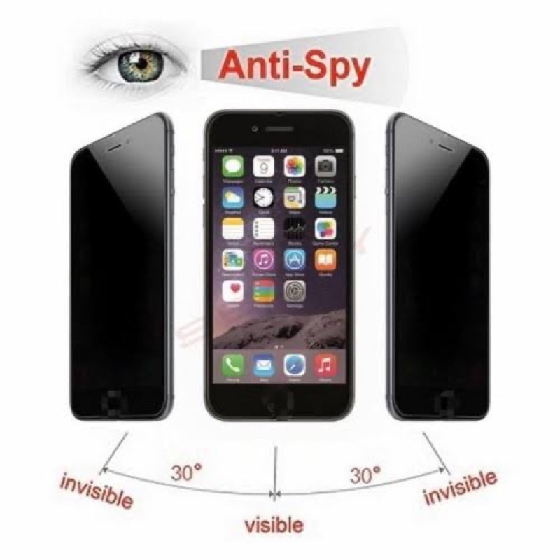 CERAMIC GLASS ANTI SPY OPPO A5S/F9/A12/A7 ANTI GORES PRIVACY ceramic spy