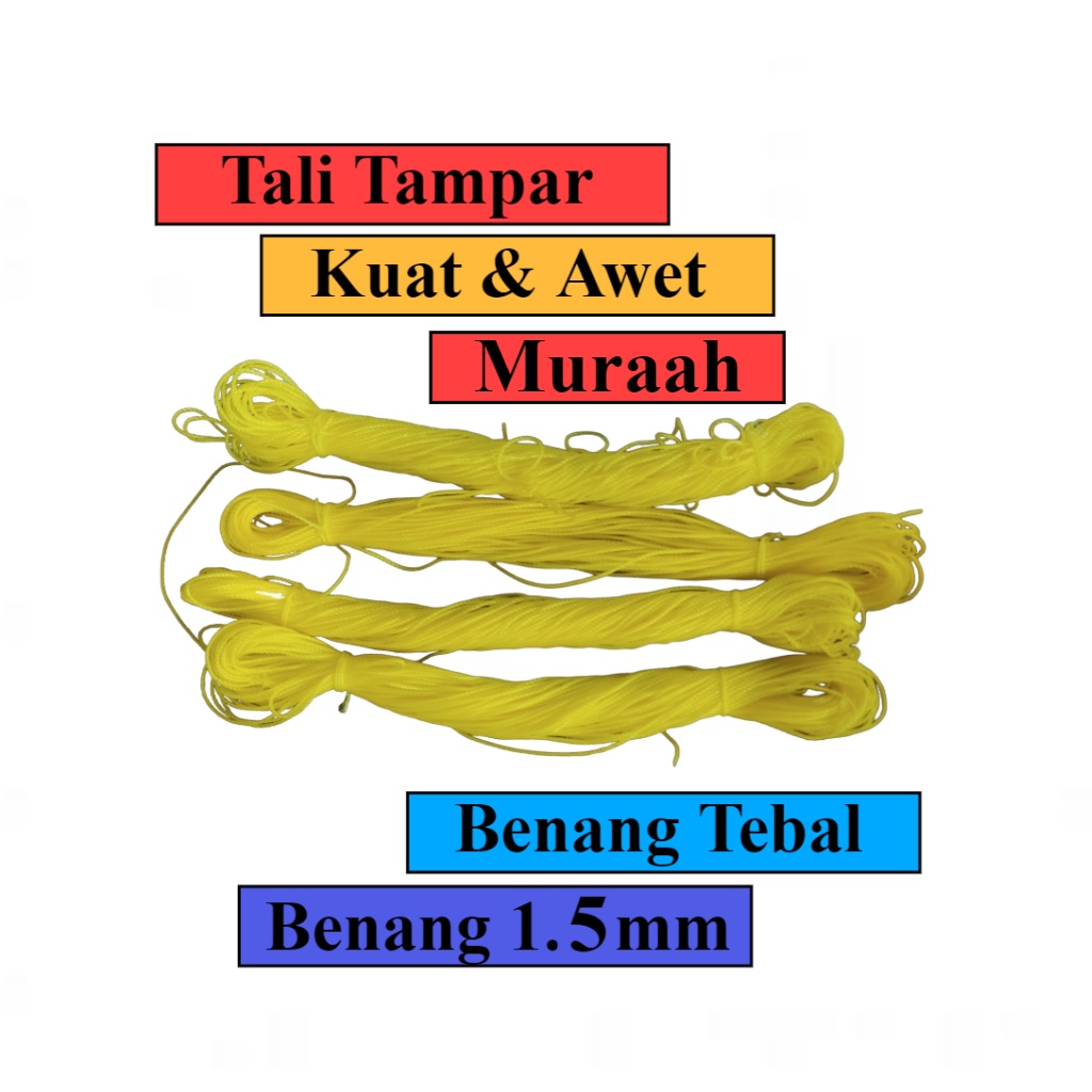 

チ SEA GULL tali tampar serbaguna, tali tampar bangunan, tali tampar 1.5 mm per 1pcs (50meter) ろ