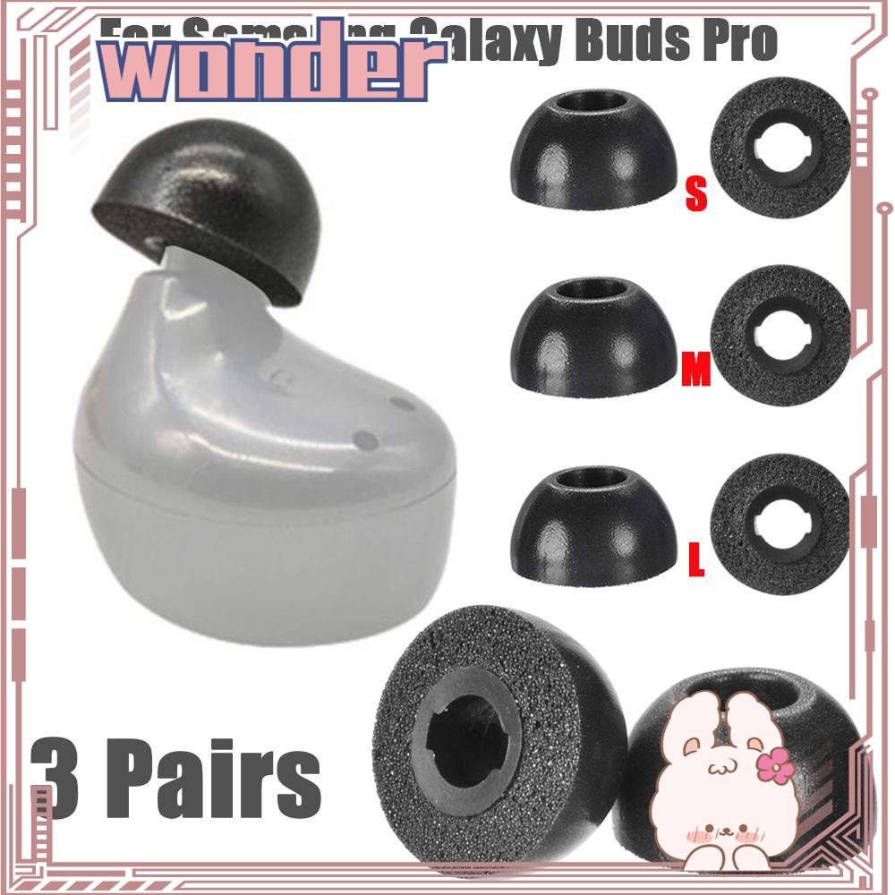 Wonder 3pasang Ear Tips Soft Noise Reduction Eartips Penyumbat Telinga Pengganti Untuk Samsung Galaxy Buds Pro