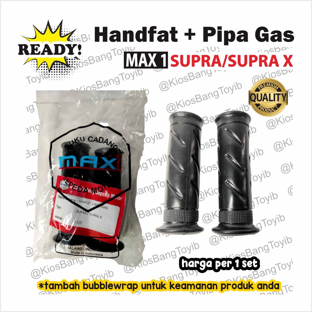 1pasang Handfat + Pipa Gas Handgrip Assy Honda SUPRA X (Max1)
