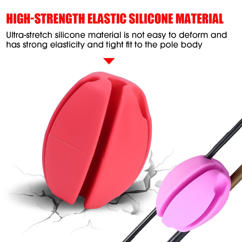 1 Pc Warna Acak Reusable Fishing Rod Fixed Ball Rod Mini Perlindungan Anti-Tabrakan Pancing Stopper Alat Pancing Aksesoris
