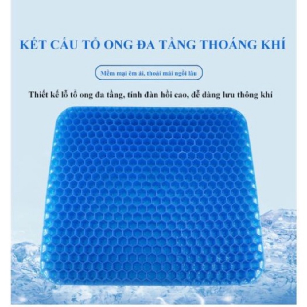 Bantal Dingin Mobil Jepang Honeycomb Gel Soft Office Car Cushion Cool Breathable Cushion In Summer