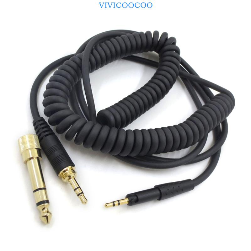 Vivi Kabel Headphone Spring Heavy Duty6 35mm Untuk HD6DJ MIX HD8 HD7 HD598