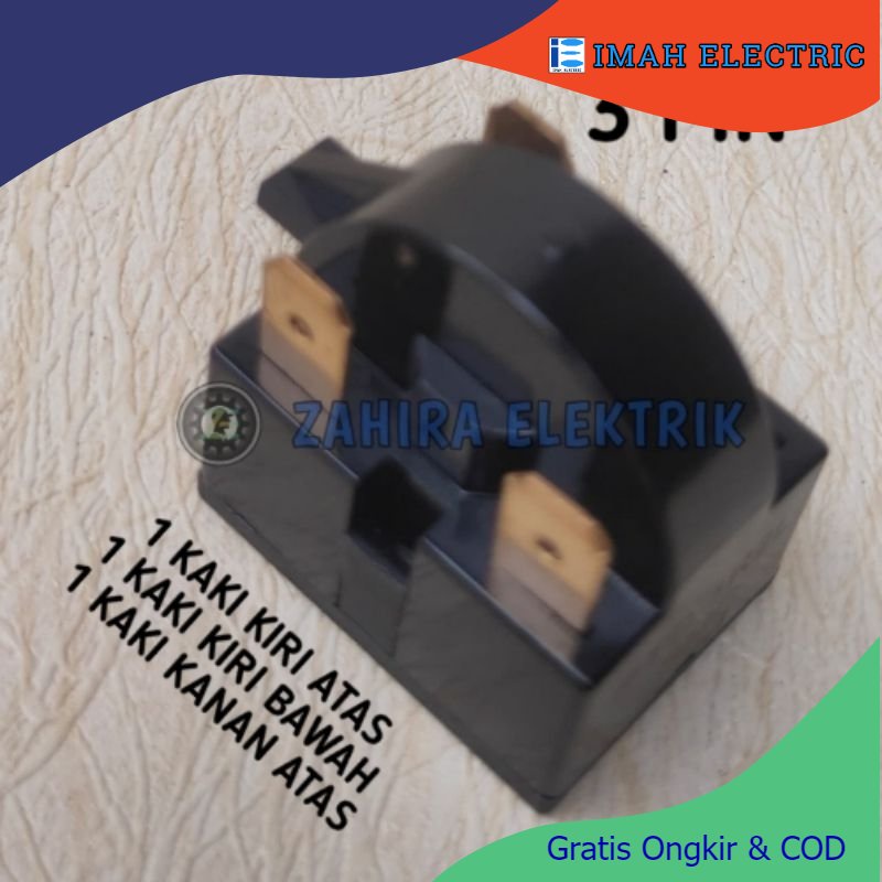 [COD] Relay PTC Kulkas / PTC Relay Kulkas 3 PIN - 2 KAKI KIRI 1 KAKI KANAN