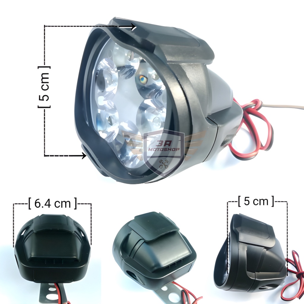Lampu Tembak Sorot Light Cree 6 LED 12V Universal