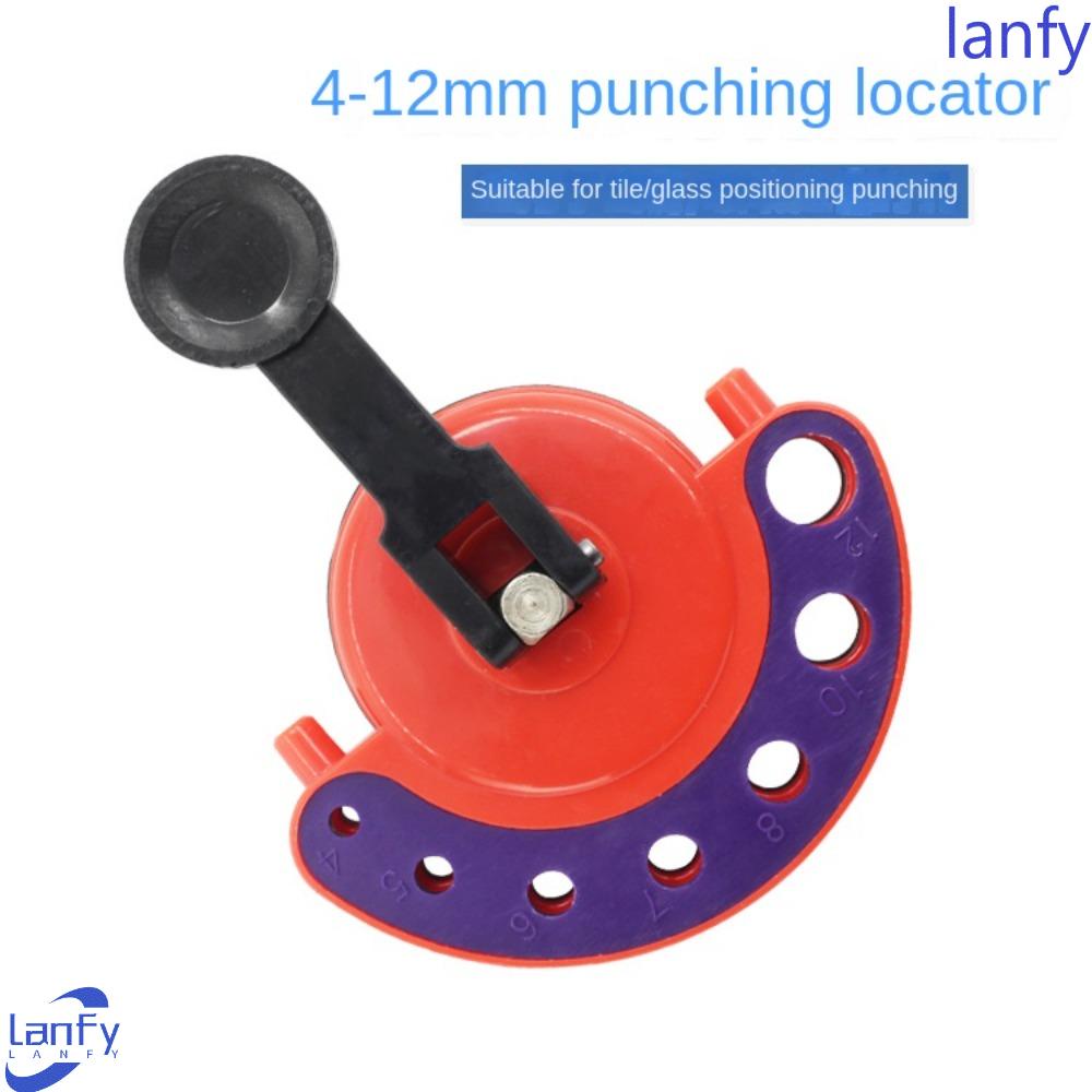 Lanfy Bukaan Kaca Locator Posisi 4-12MM Dengan Vacuum Base Alat Konstruksi Mata Bor Diamond Tile Sucker