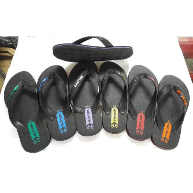 Sandal Swallow Hitam - Sandal Jepit Swallow