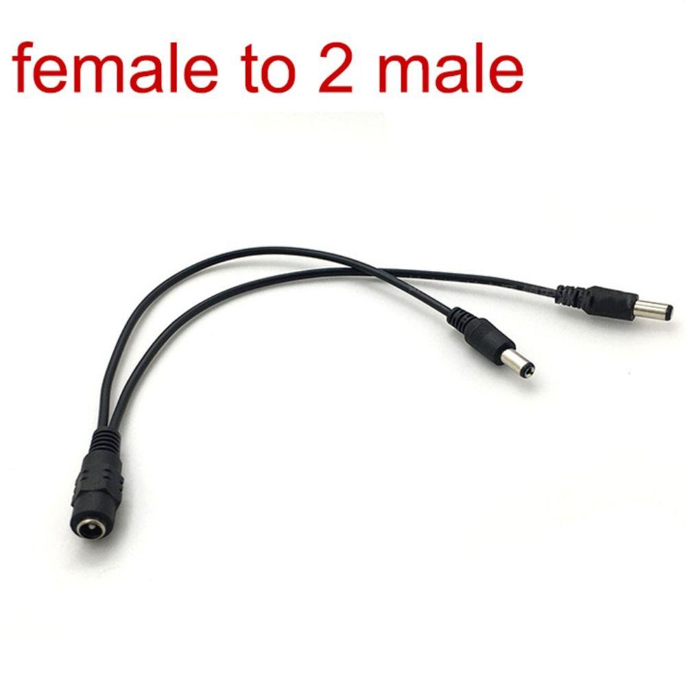 Lanfy Konektor Power Splitter DC 30cm /40cm DC 1pria Ke 2wanita Power Diversion Power Distribution Wiring Power Line Supply Adapter