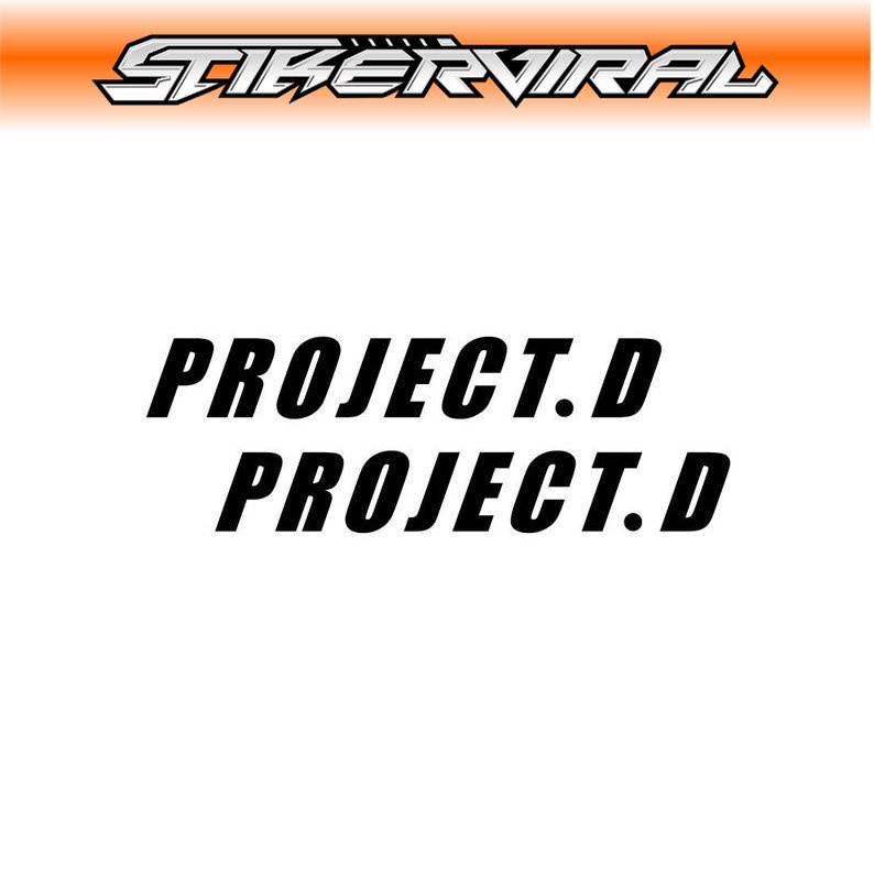 STIKER JDM PROJECT INITIAL D STICKER DECAL