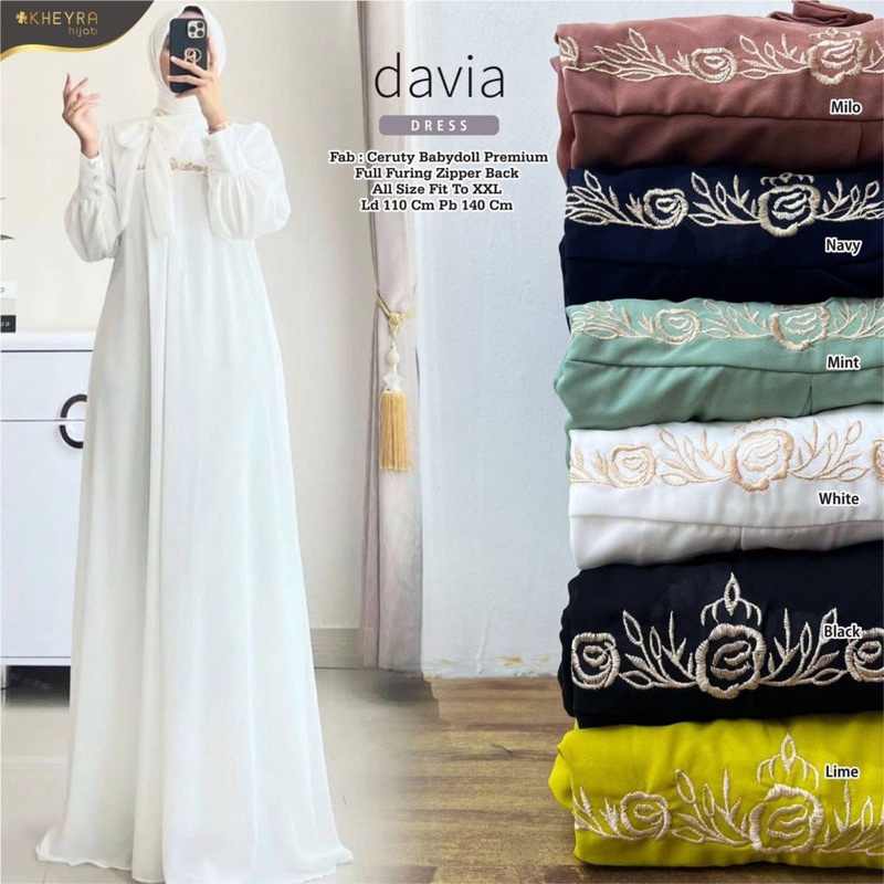 DAVIA DRESS ORI KHEYRA | Ld110 Ceruty babydoll Premium