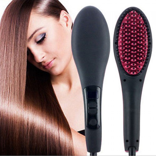 STRAIGHT ARTIFACT Ceramic Straightening Brush Catok Sisir Smoothing