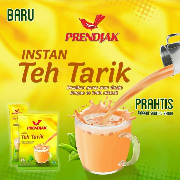 

N.E.W Teh Tarik Prendjak Instan kemasan Bag