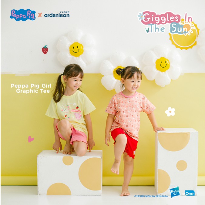 ARDENLEON Peppa Pig Girl Graphic Tee | Kaos Anak