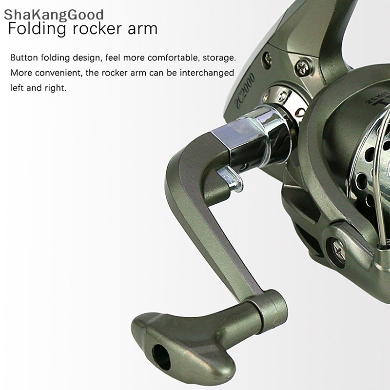 Skid Spinning Fishing Reel Gear Ratio 5.2:1 Dengan 6ball Bearing Gulungan Pancing Untuk Memancing Air Tawar SKK