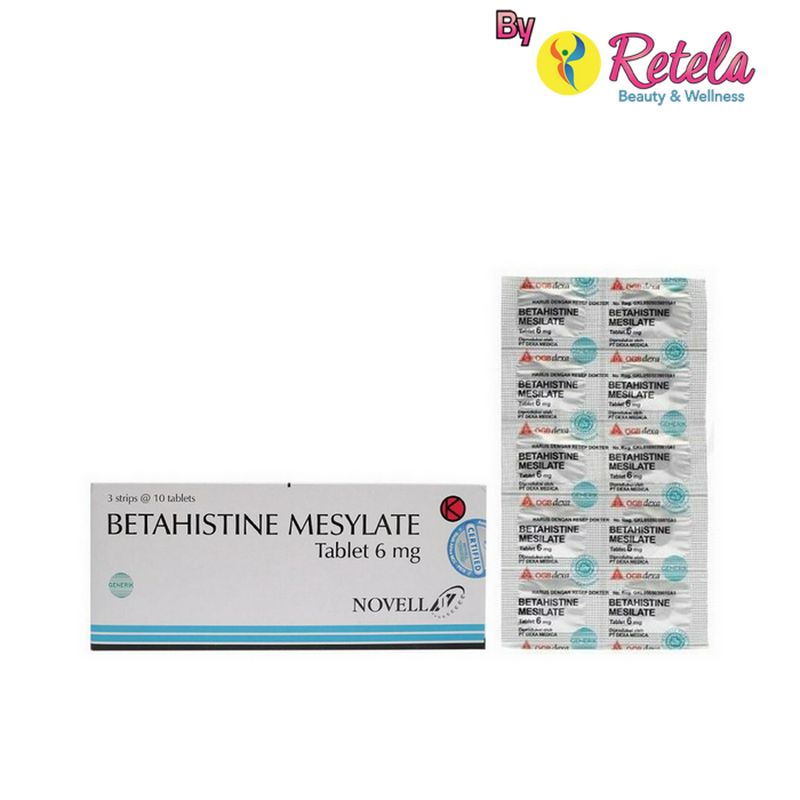 BETAHISTINE MESILATE 6MG 1 STRIP 10 TABLET