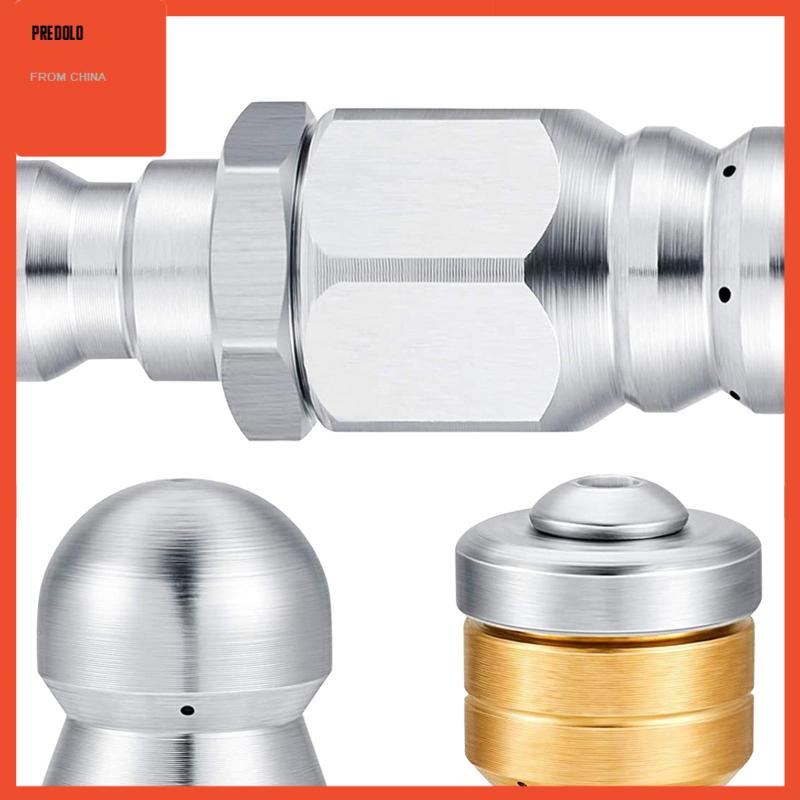 [Predolo] 3pcs Tips Nozzle Pembersih Saluran Air Nozzle Selokan Untuk Mesin Cuci Bertekanan