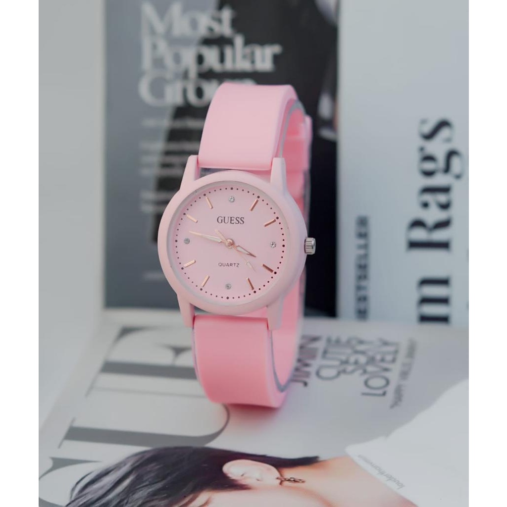 BAJ Jam Tangan Quartz Strap PU Analog Casual Gaya Retro Wanita &amp; Pria Ulzzang Watch Korean Fashion RM090