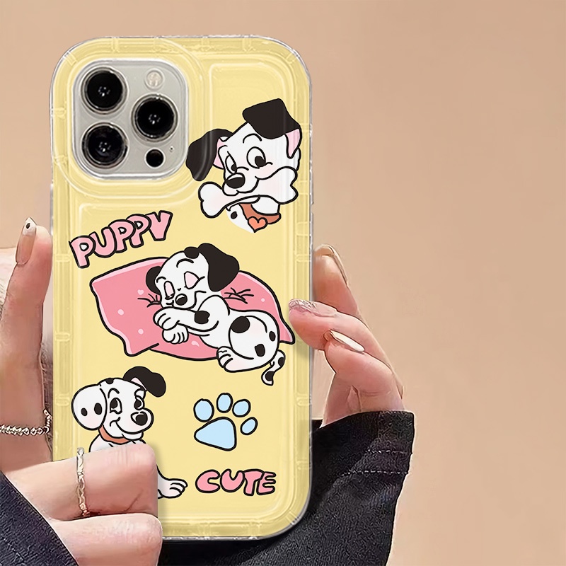 IPHONE Soft Phone Case Kompatibel Untuk Iphone14 13 11 12 Pro XS Max X Xr7 +8 Plus Casing Cute Puppy TPU Silikon Shockproof Cover