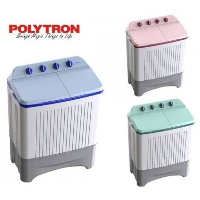 Polytron PWM-7366 Mesin cuci 2 Tabung Twin Tub 7 kg| PWM7366