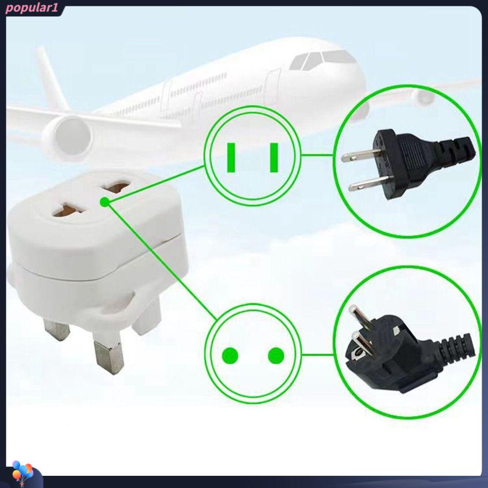 Colokan Charger Power Charger Universal 2pin Ke UK 3pin Populer Adaptor Travel