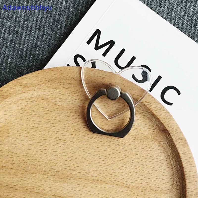 Adhyu Universal Tempat Handphone Cincin Jari Lipat Lem Stand Transparan Holder ID