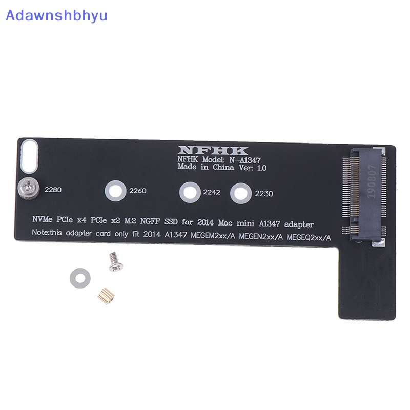 Adhyu PCI-Ex4 M.2 NGFF NVME AHCI SSD converter card adapter Untuk 2014macbook mini A1347 ID