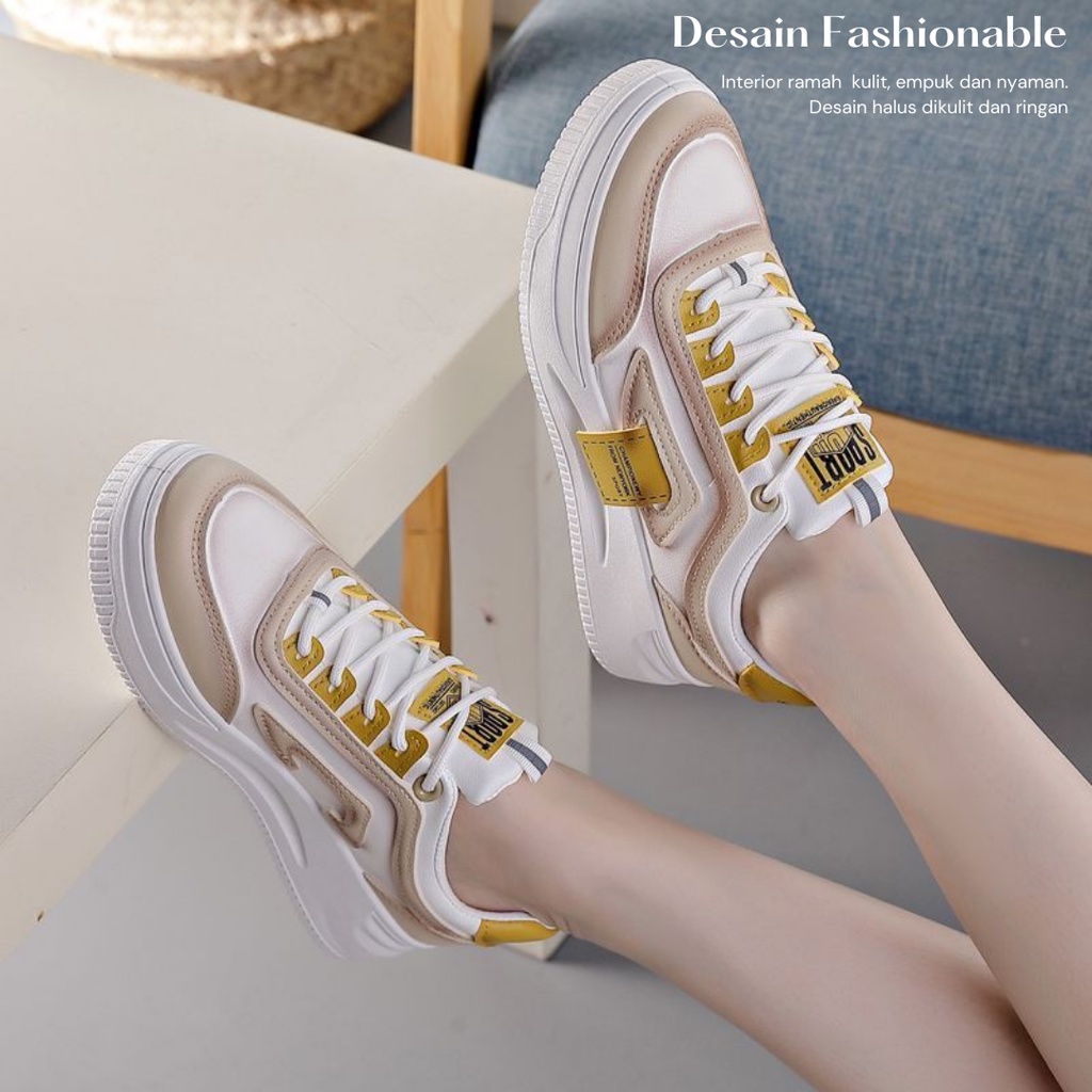 Sepatu Sneakers Wanita Kasual Korean Women Sport Shoes Casual import